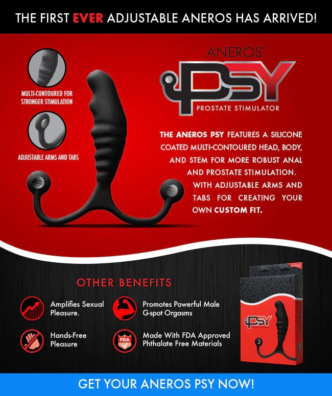 Aneros PSY Customizable Prostate Stimulator (First Ever Adjustable)