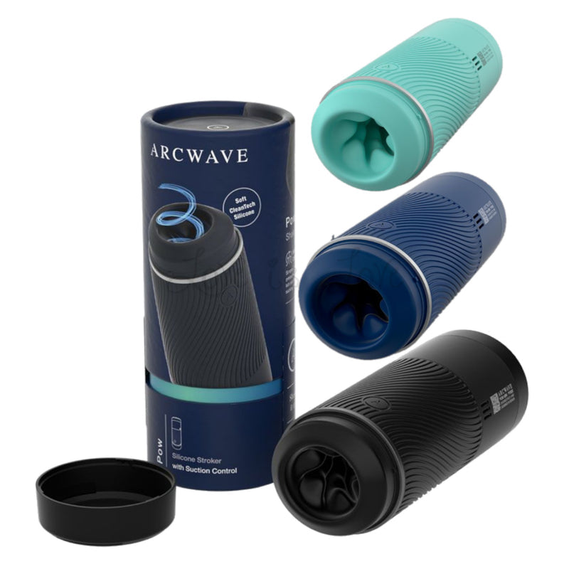 Arcwave Pow Manual Stroker CleanTech SIlicone Male Masturbator With Su