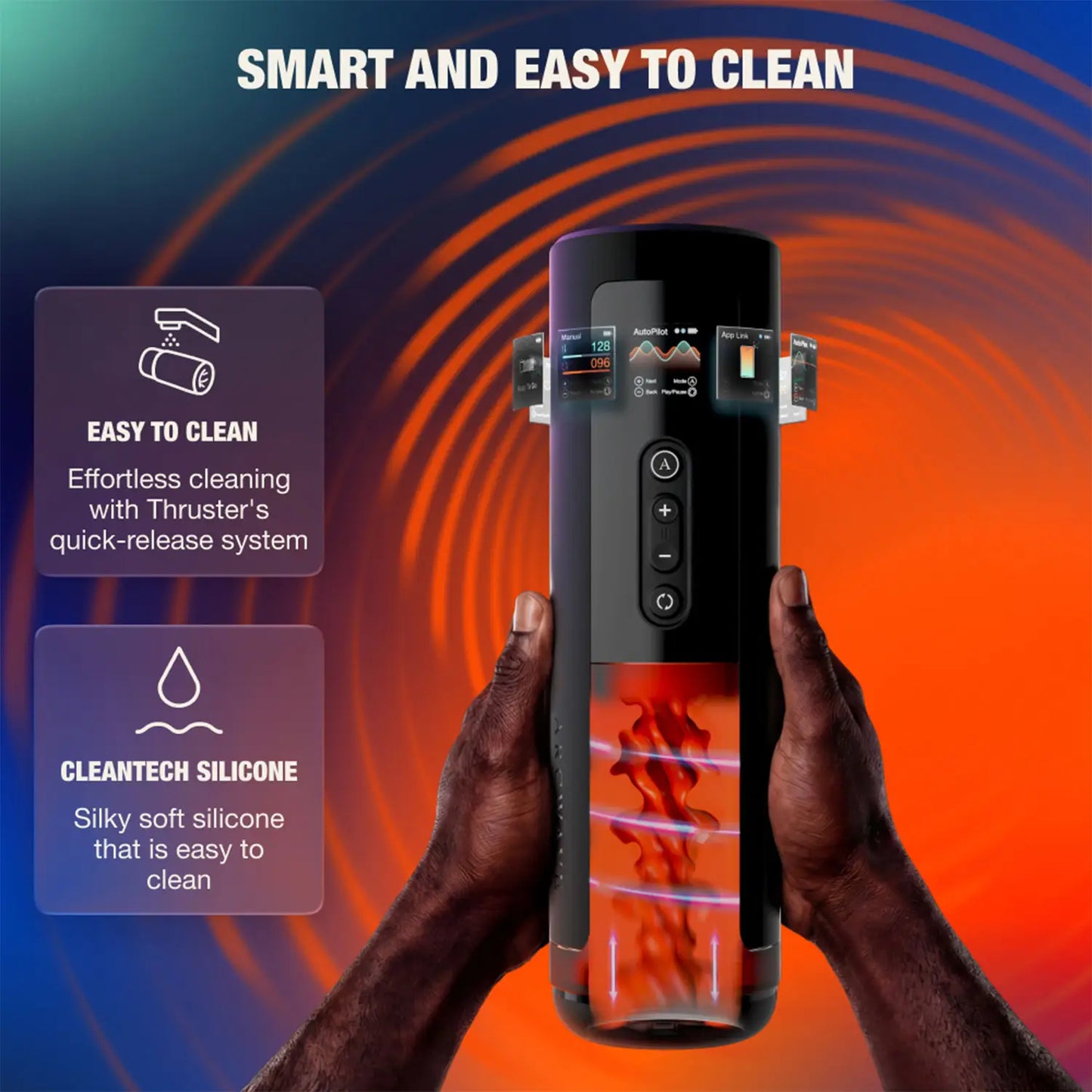 Arcwave Thruster App-Controlled Thrusting and Rotating Male Stroker