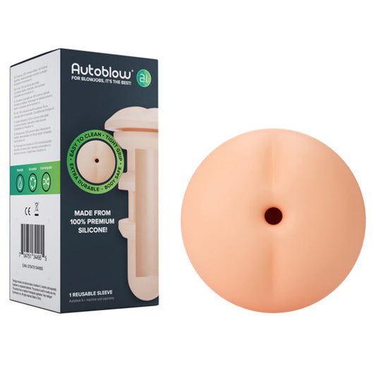 Autoblow??A.I. Silicone Anus Sleeve White