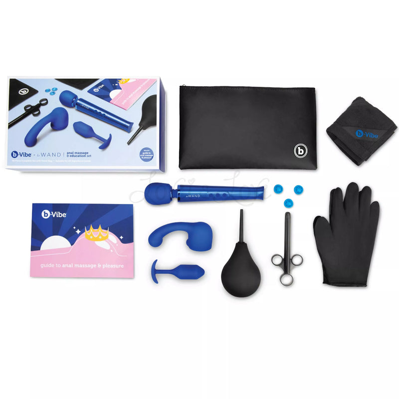 b-Vibe x Le Wand Anal Massage & Education Set (10 Pcs) Blue (Limited Period Sale)