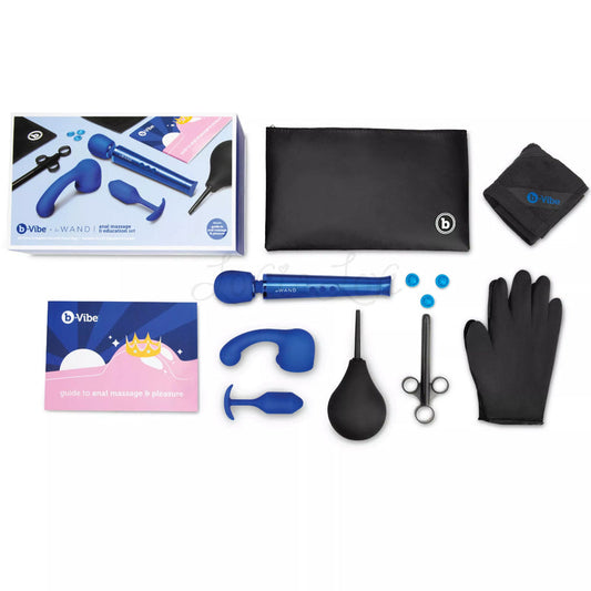 b-Vibe x Le Wand Anal Massage & Education Set (10 Pcs) Blue (Limited Period Sale)