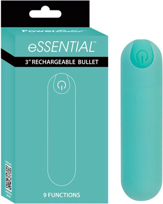 BMS Essential 3 Inch Rechargeable PowerBullet with Case - Teal