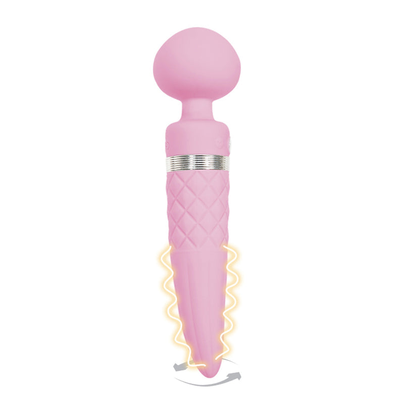 BMS Pillow Talk Sultry Rotating Wand Warming USB Rechargeable Vibrator