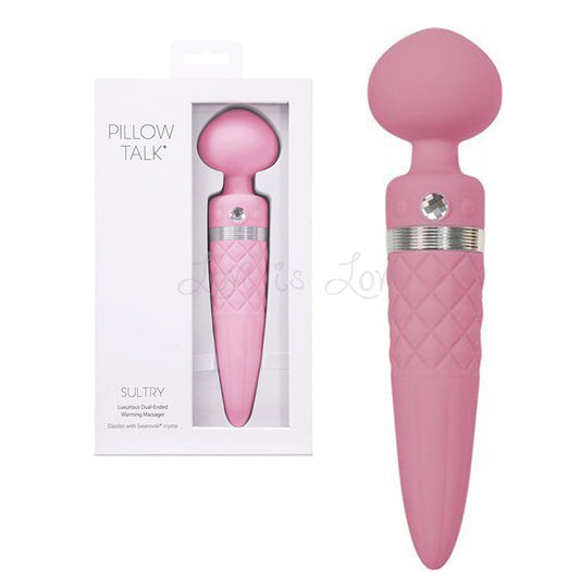 BMS Pillow Talk Sultry Rotating Wand Warming USB Rechargeable Vibrator