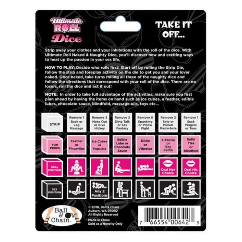 Ball & Chain Ultimate Roll Naked & Naughty Dice