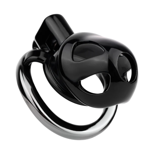 Black ABS & Aluminum Alloy Chastity Cage Small 45 mm #298S