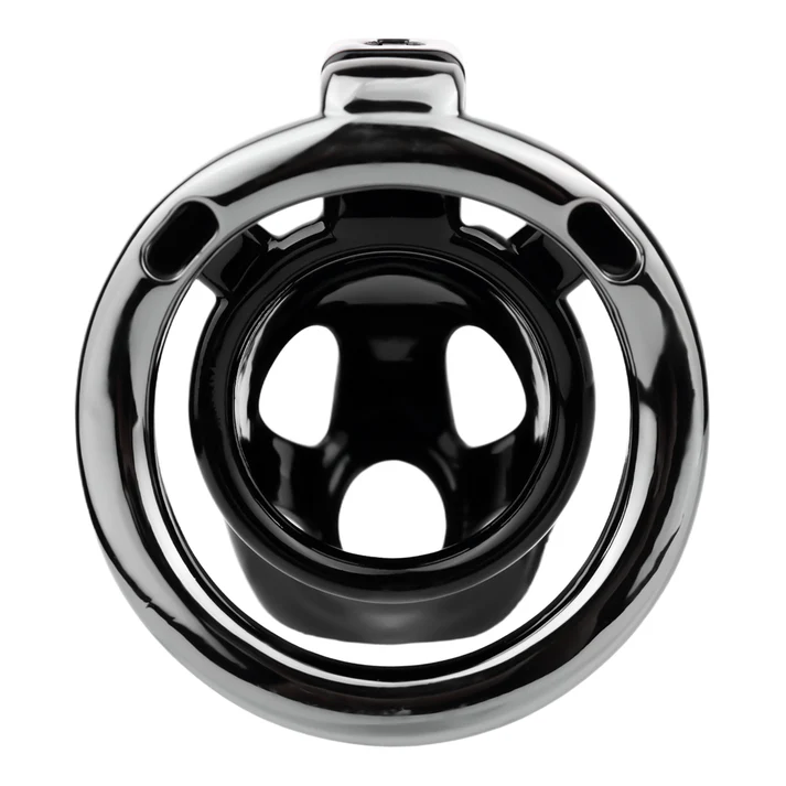 Black ABS & Aluminum Alloy Chastity Cage Small 45 mm #298S