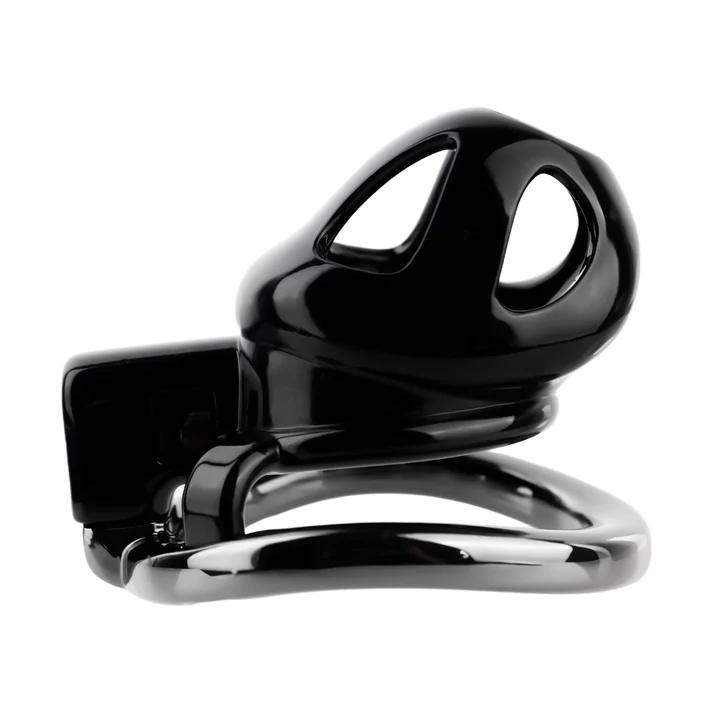 Black ABS & Aluminum Alloy Chastity Cage Small 45 mm #298S