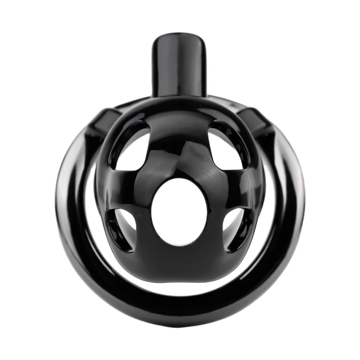 Black ABS & Aluminum Alloy Chastity Cage Small 45 mm #298S