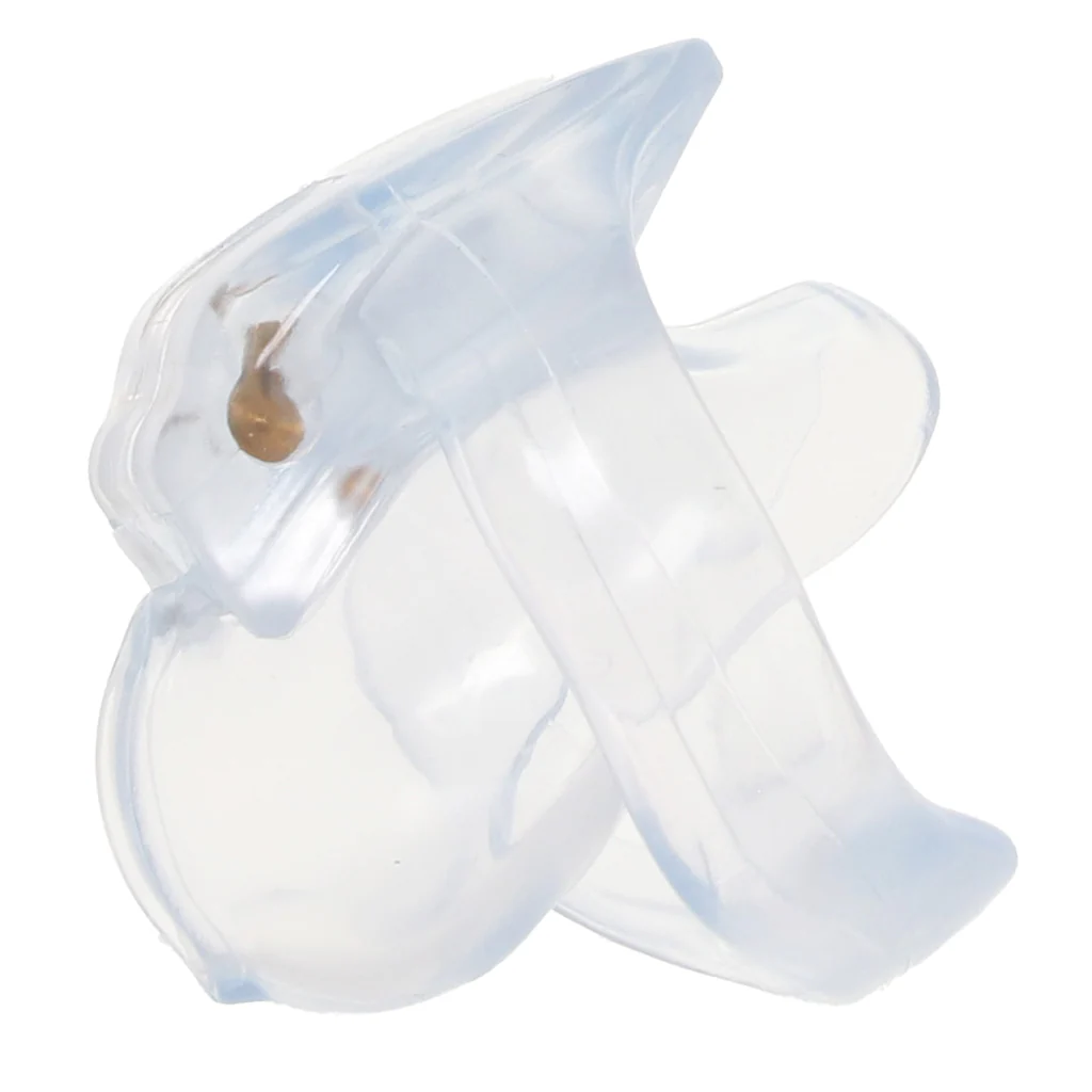 Blue Line Small Dick Acrylic Mini Chastity Cage