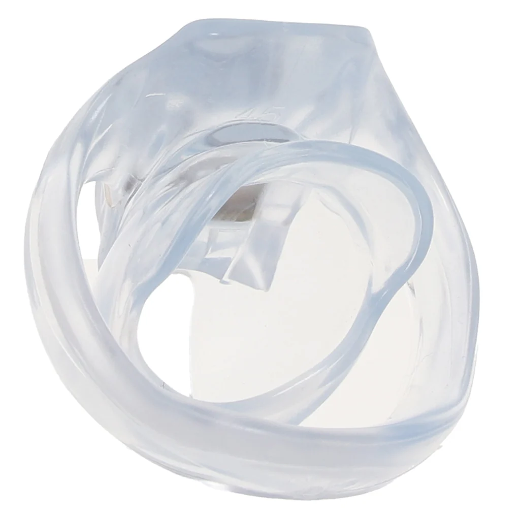 Blue Line Small Dick Acrylic Mini Chastity Cage