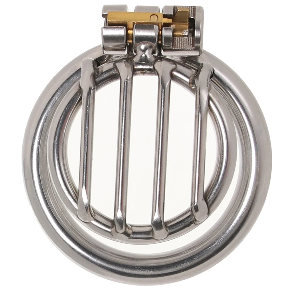 Blue Line Stainless Steel Inverted Micro Jail Time Chastity Cage