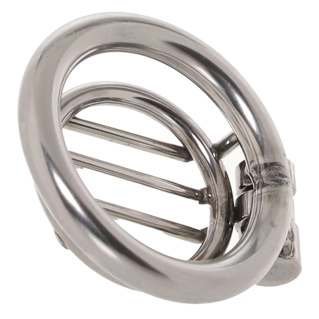 Blue Line Stainless Steel Inverted Micro Jail Time Chastity Cage