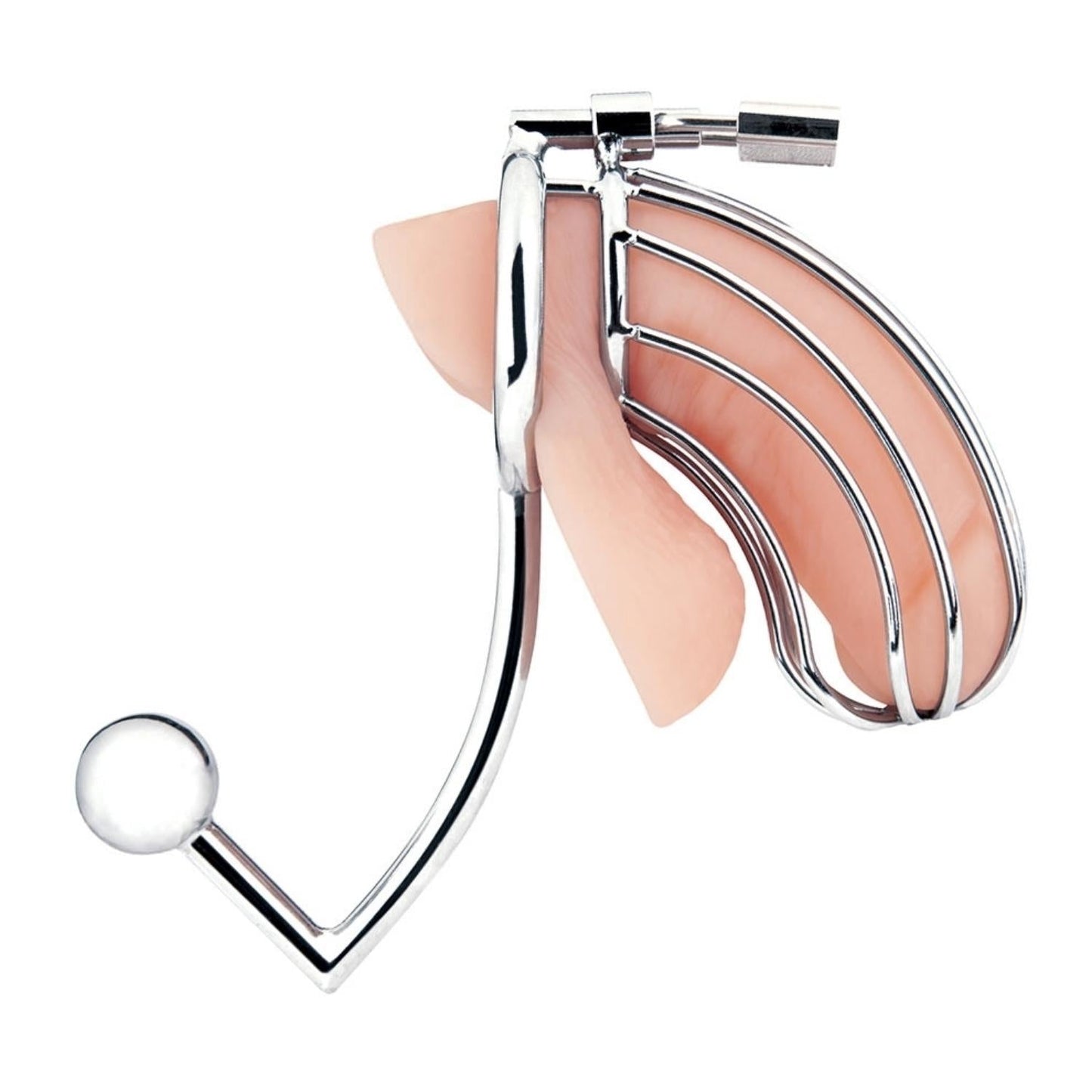 Blueline C&B Metal Cock Cage With Anal Stimulator