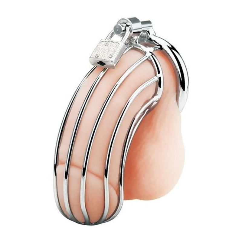 Blueline C&B Prisoner Cock Cage Metal Chastity Device