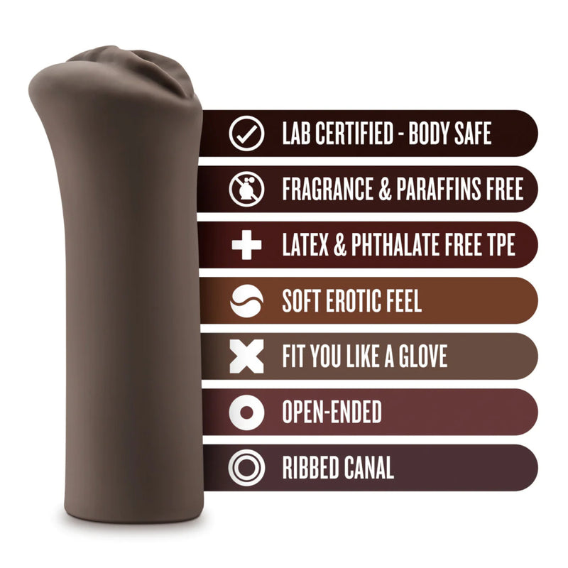 Blush Novelties Hot Chocolate Nicoles Vagina Stroker Chocolate