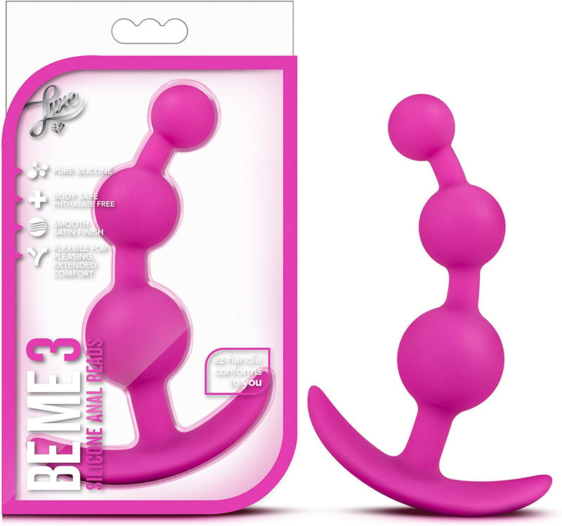 Blush Luxe Be Me 3 Anal Beads Black or Pink