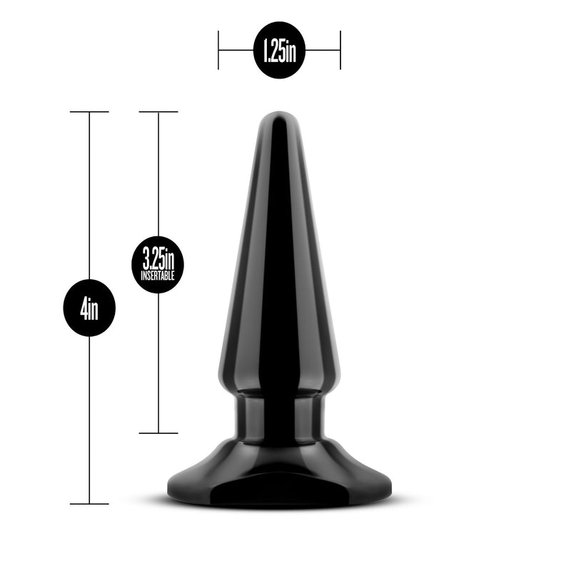 Blush Novelties Anal Adventures Easy Plug Black (Can Add Bullet Vibe)