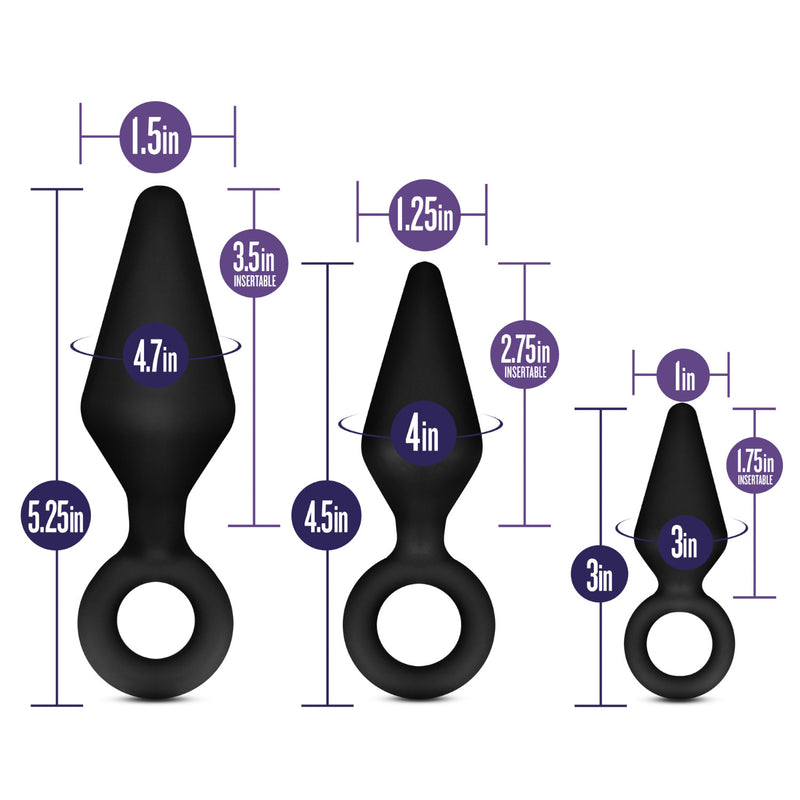 Blush Luxe Night Rimmer Kit Anal Plug Black