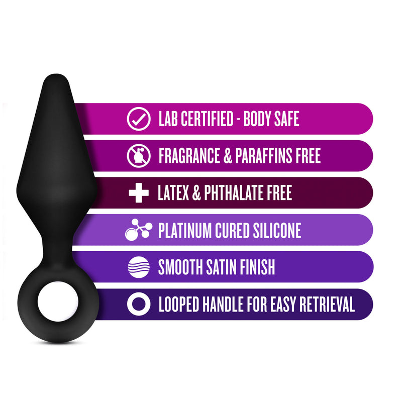 Blush Luxe Night Rimmer Kit Anal Plug Black