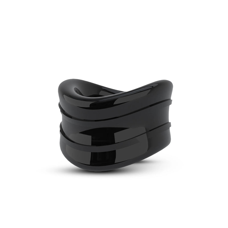 Blush?Stay Hard Beef Ball Stretcher Snug or Snug X Long Black