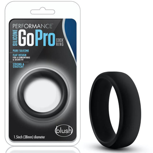 Blush Performance Silicone Go Pro Cock Ring Indigo/Black or Black/Black