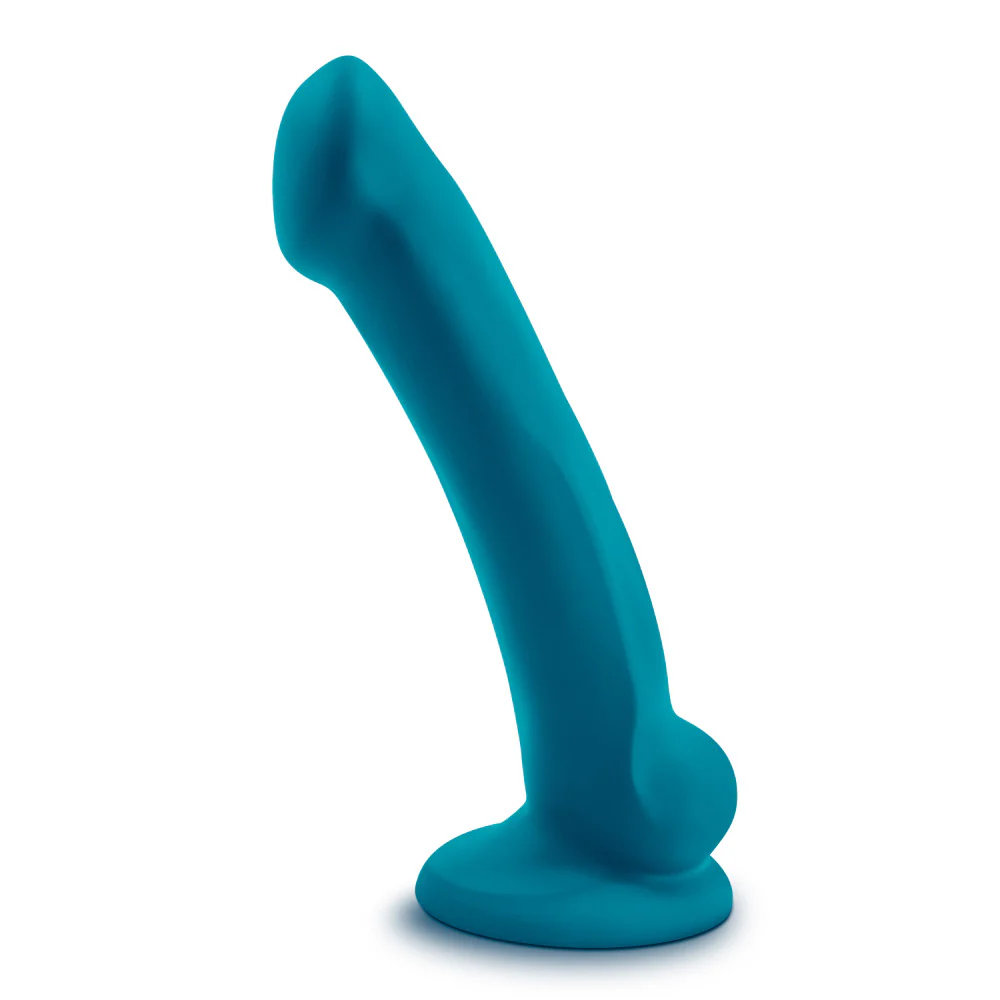 Blush Temptasia Reina 7-Inch Silicone G-Spot Dildo with Suction Base - Teal