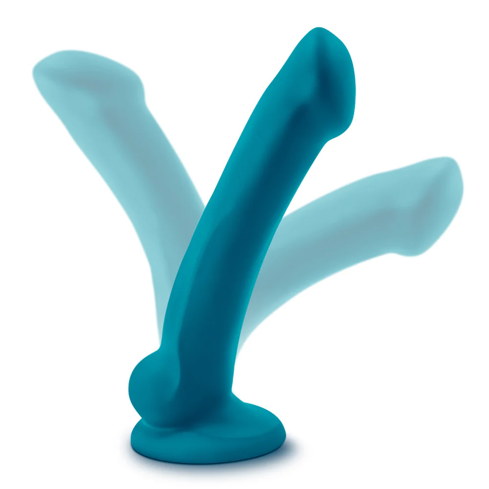 Blush Temptasia Reina 7-Inch Silicone G-Spot Dildo with Suction Base - Teal