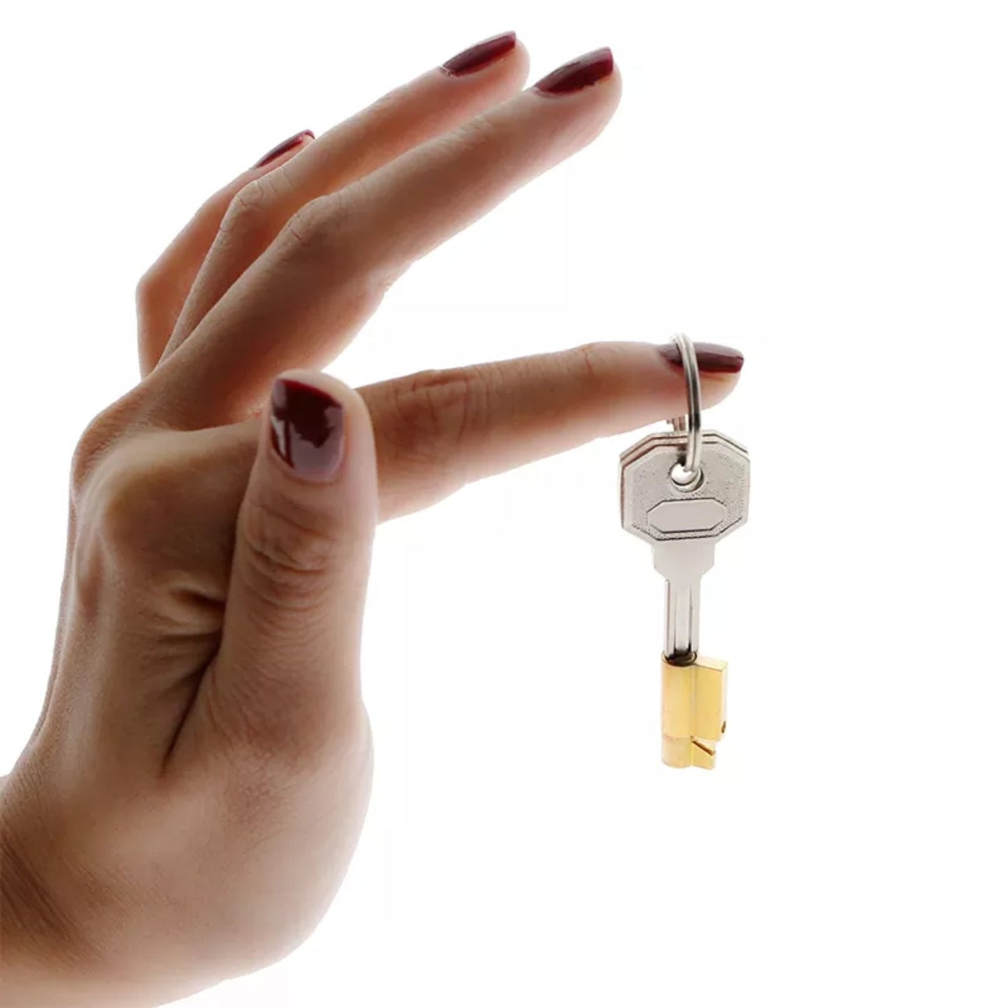 Brass Lock with Stainless Steel Key for Chastity Devices