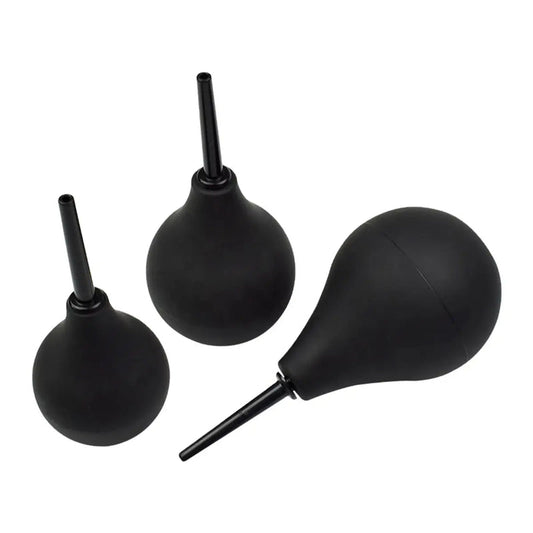 Bulb Anal Douche Black Medium 160 ML or Large 224 ML or X-Large 320 ML