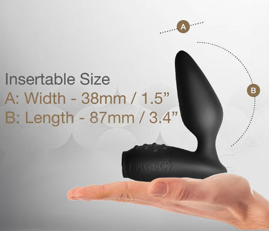 Butt-Boy Slim Intense Non-Vibrating Silicone Butt Plug & Perineum Mass