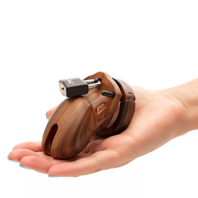 CB-X CB-6000S Wood Male Chastity Cock Cage Kit 2.5 Inch