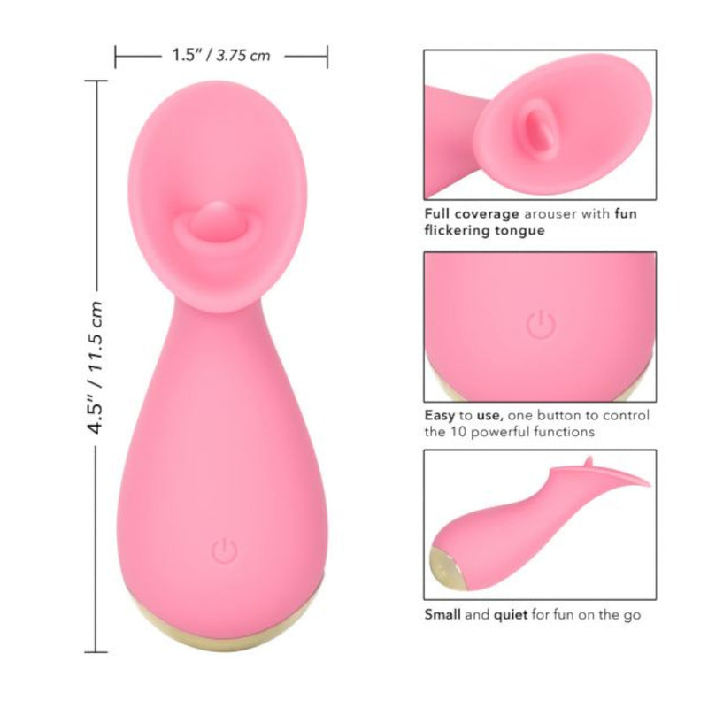 CalExotics Slay TickleMe Rechargeable Silicone Clitoral Vibe 4.5 Inch