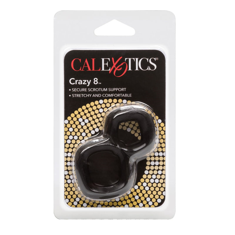 CalExotics Crazy 8 Cock Ring Black
