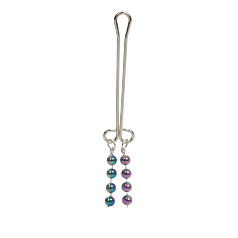CalExotics Intimate Play Beaded?Clitoral Jewelry Metallic Pearl