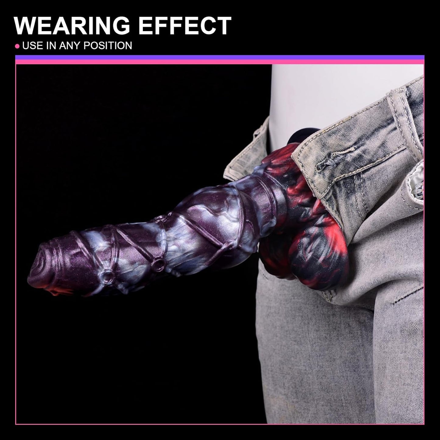 Chained Dragon Fantasy Silicone Dildo with Suction Cup 9.4 Inch [Limited Time Offer]