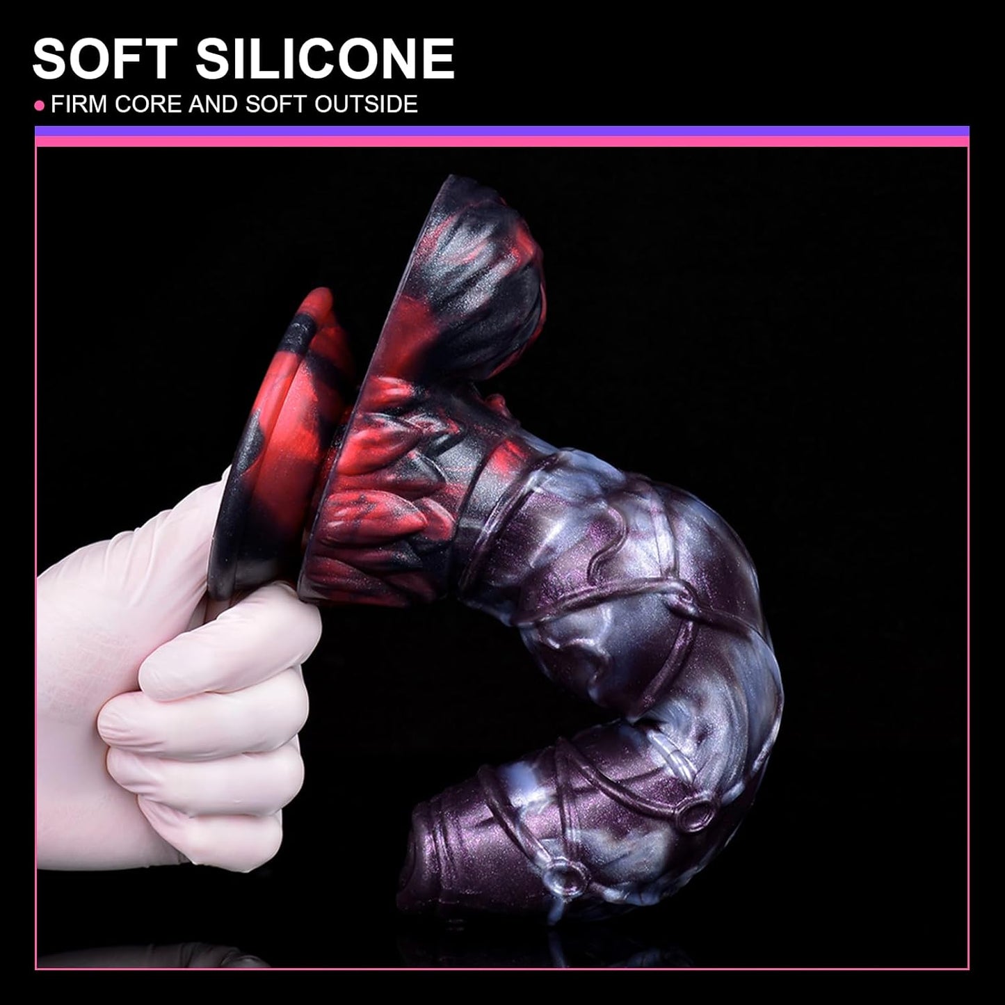 Chained Dragon Fantasy Silicone Dildo with Suction Cup 9.4 Inch [Limited Time Offer]