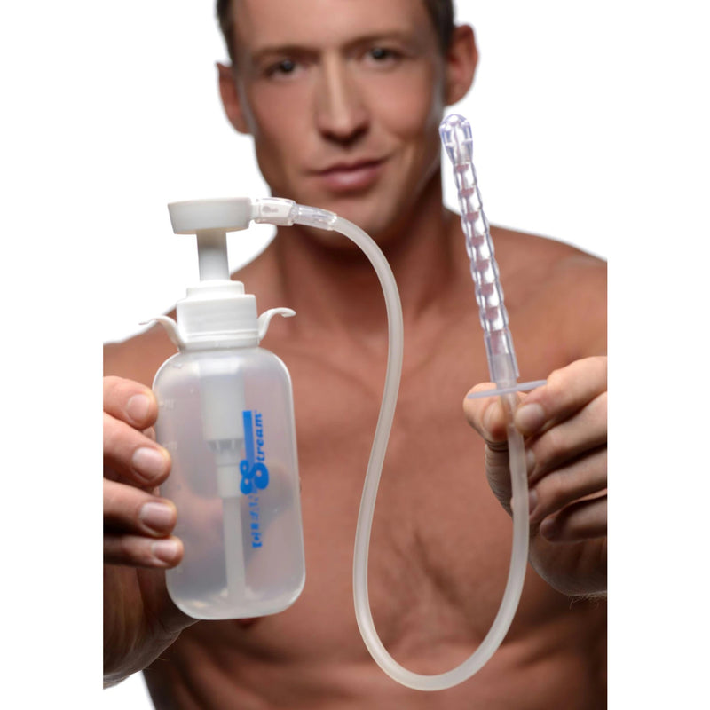 CleanStream Pump Action Enema Bottle with Nozzle 300ml  or XL Enema With 3 Attachments 600ML