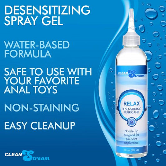 CleanStream Relax Desensitizing Lubricant With Nozzle Tip 4 FL OZ 118 ML