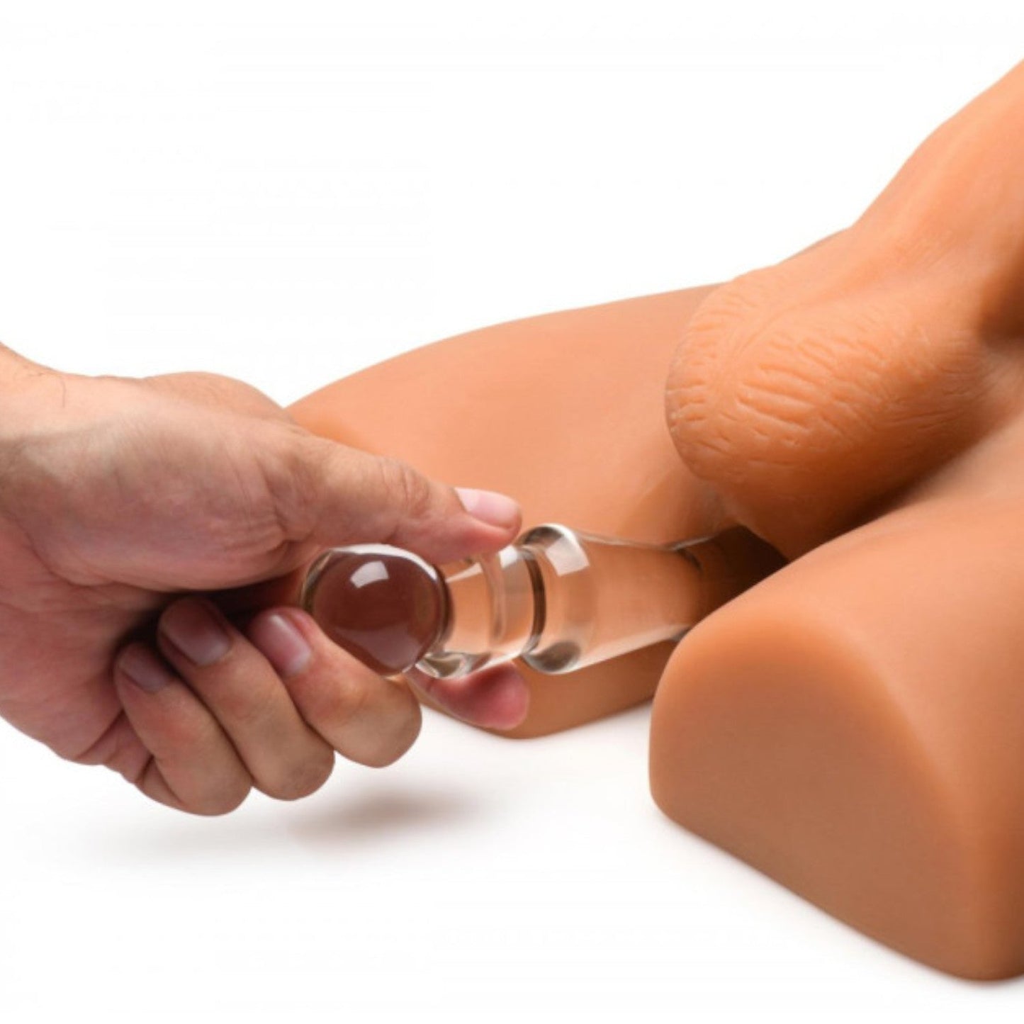 Curve Toys Jock Ass Masturbator with Posable 7 Inch Dildo