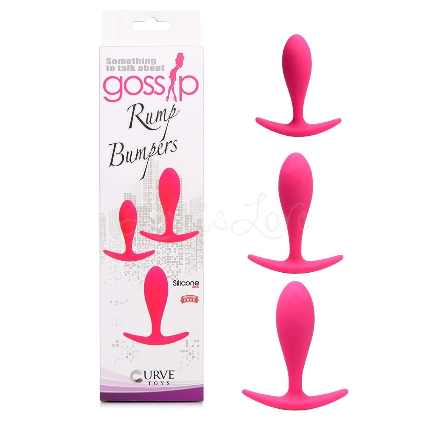 Curve Toys Gossip Rump Bumpers Anal Training Set Magenta