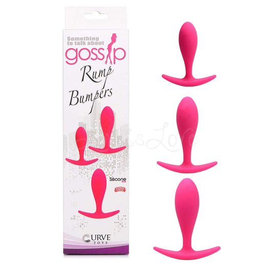 Curve Toys Gossip Rump Bumpers Anal Training Set Magenta