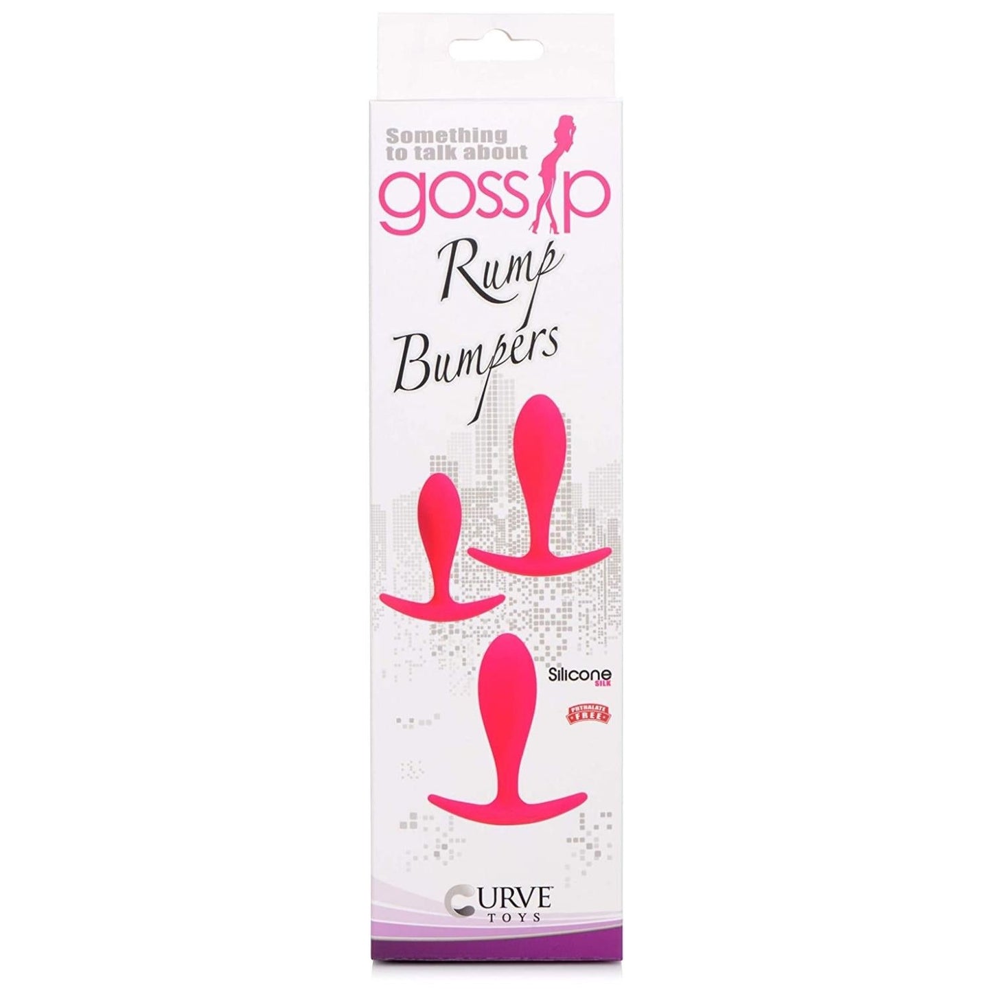 Curve Toys Gossip Rump Bumpers Anal Training Set Magenta