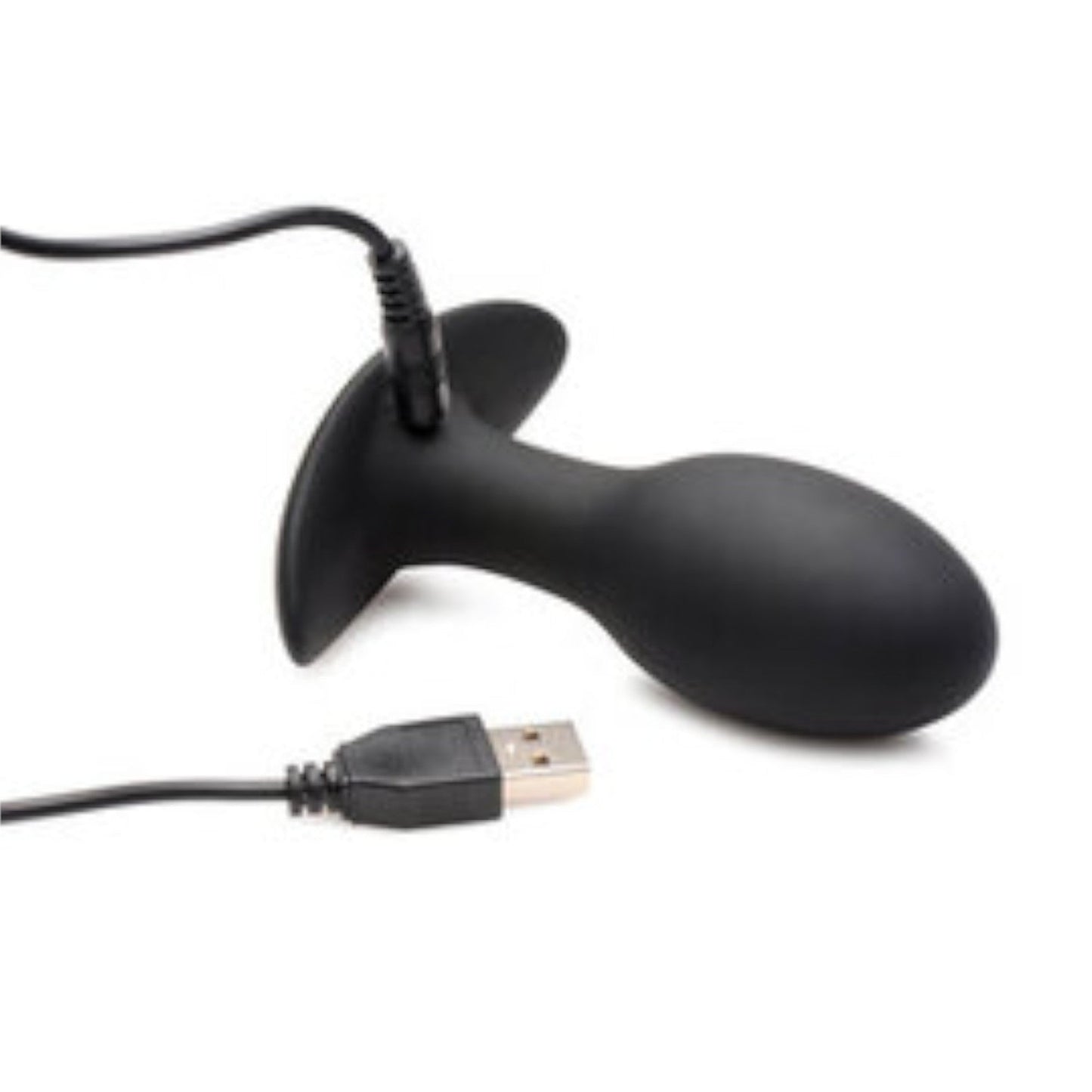 Curve Toys Rooster Rumbler Vibrating Silicone Anal Plug Medium