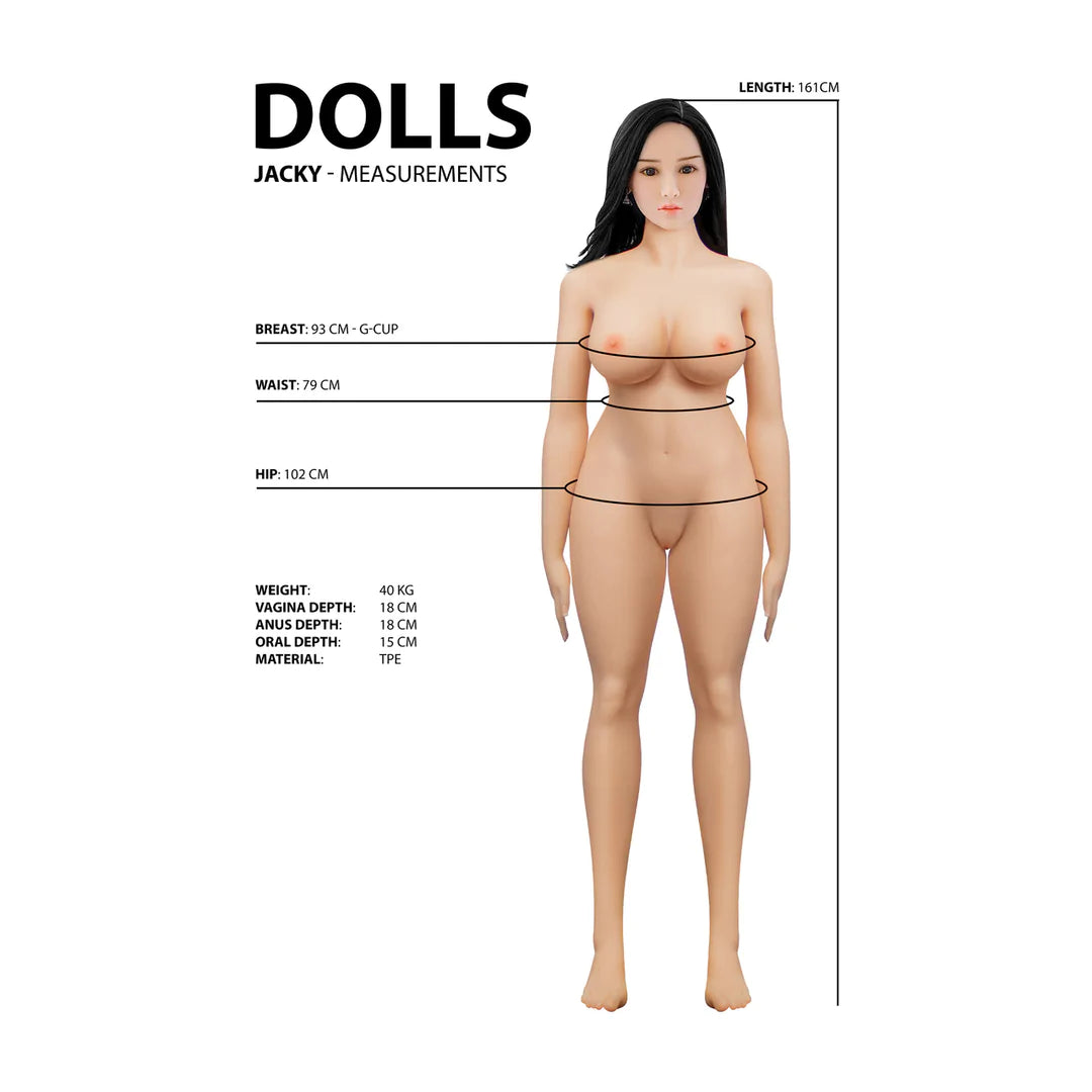 Shots Posable Real Life Female Sex Doll Jacky 161 CM [Limited Time Offer]