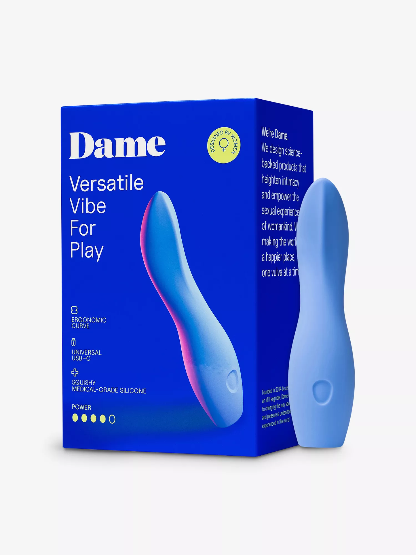 Dame Dip 2.0 Classic Vibrator Periwinkle(Versatile Internal and External Use)(Good Reviews)