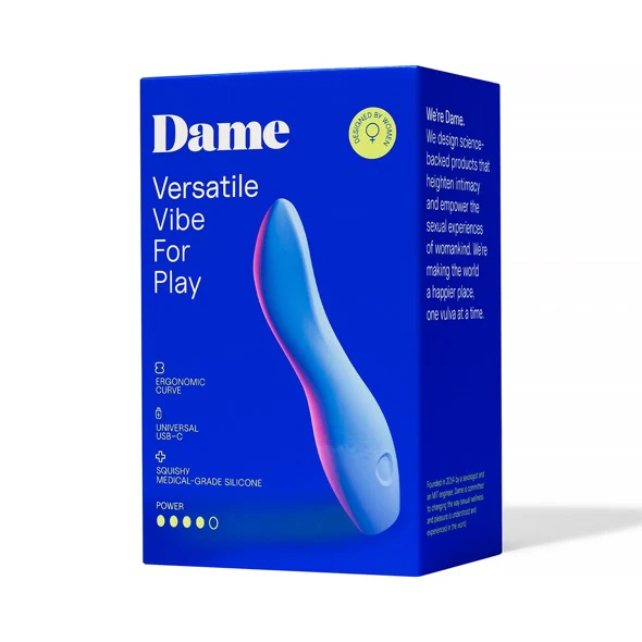 Dame Dip 2.0 Classic Vibrator Periwinkle(Versatile Internal and External Use)(Good Reviews)