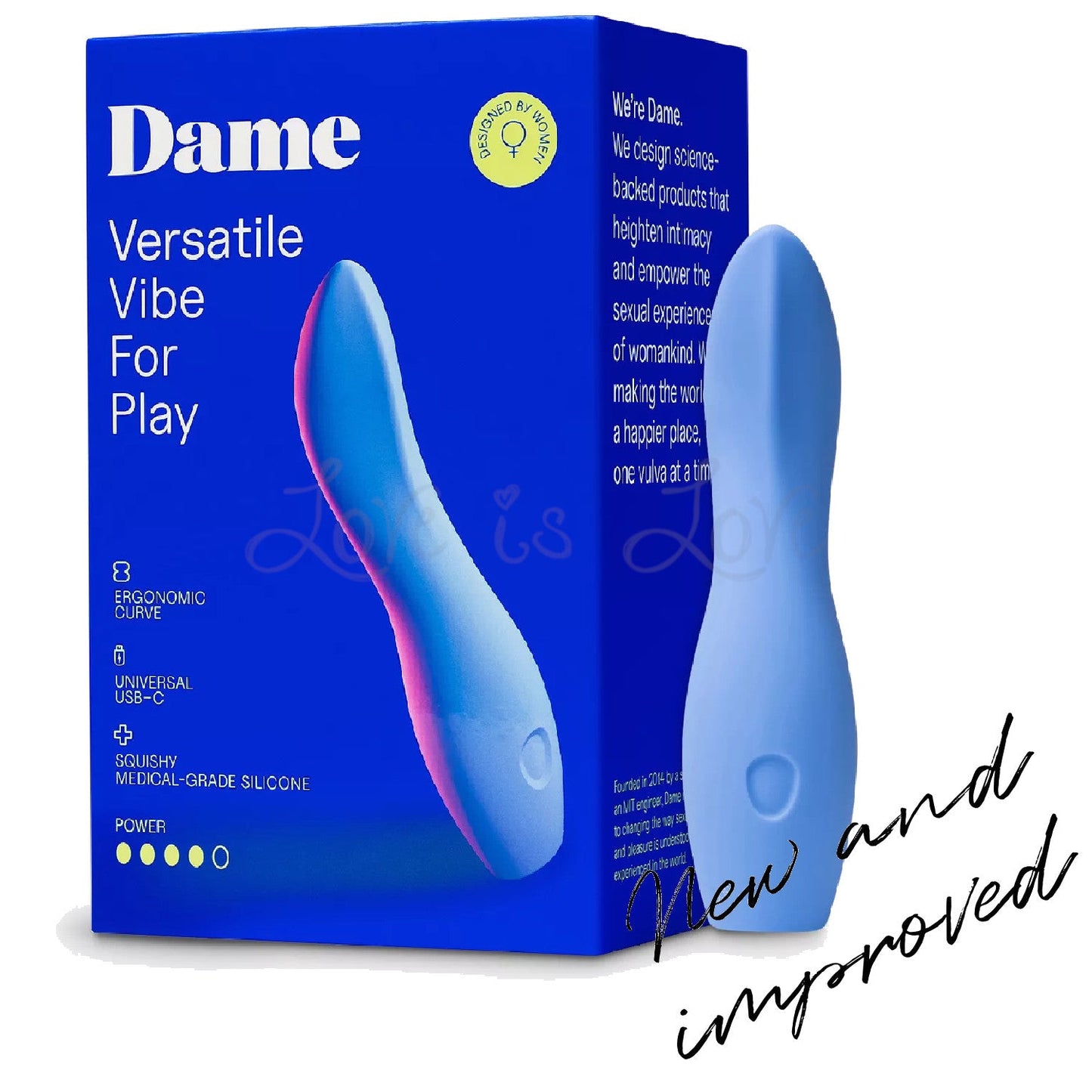 Dame Dip 2.0 Classic Vibrator Periwinkle(Versatile Internal and External Use)(Good Reviews)
