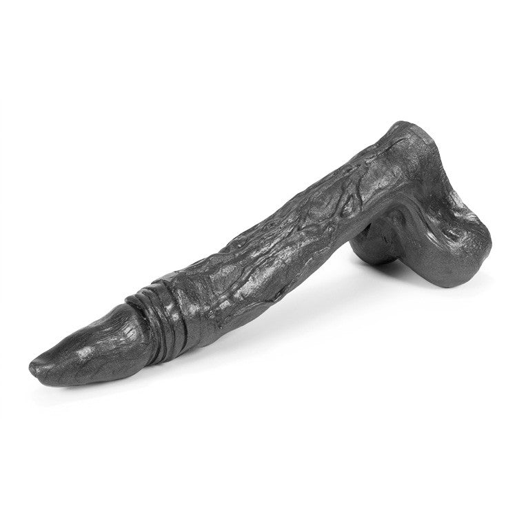 Oxballs Demonic Silicone Dildo Smoke Metallic 13.75 inch [Limited Time Offer]